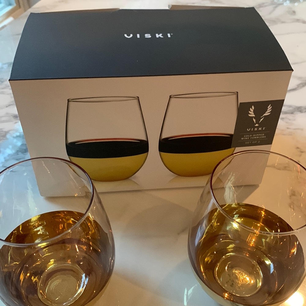 Gold Dipped Wine Tumblers